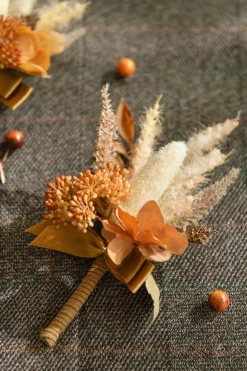 Flash Sale | Boutonnieres in Rust & Sepia