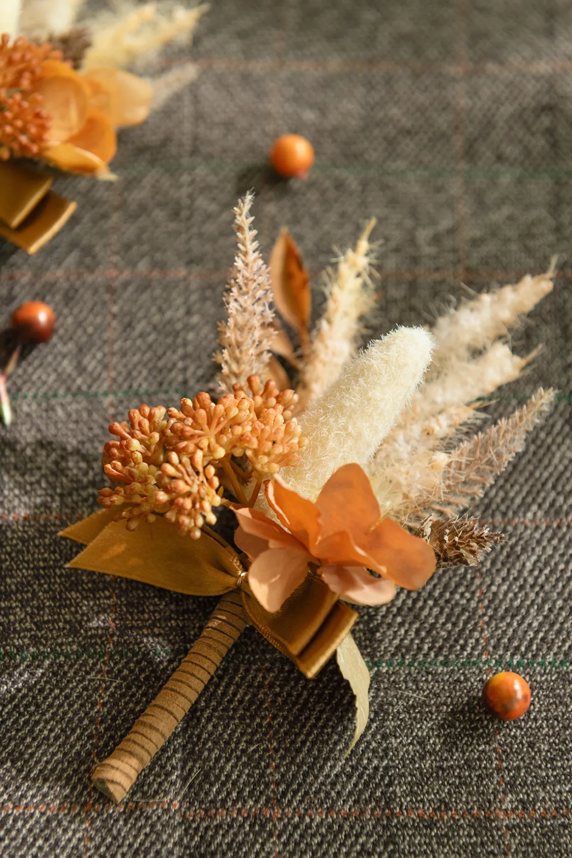 Flash Sale | Boutonnieres in Rust & Sepia