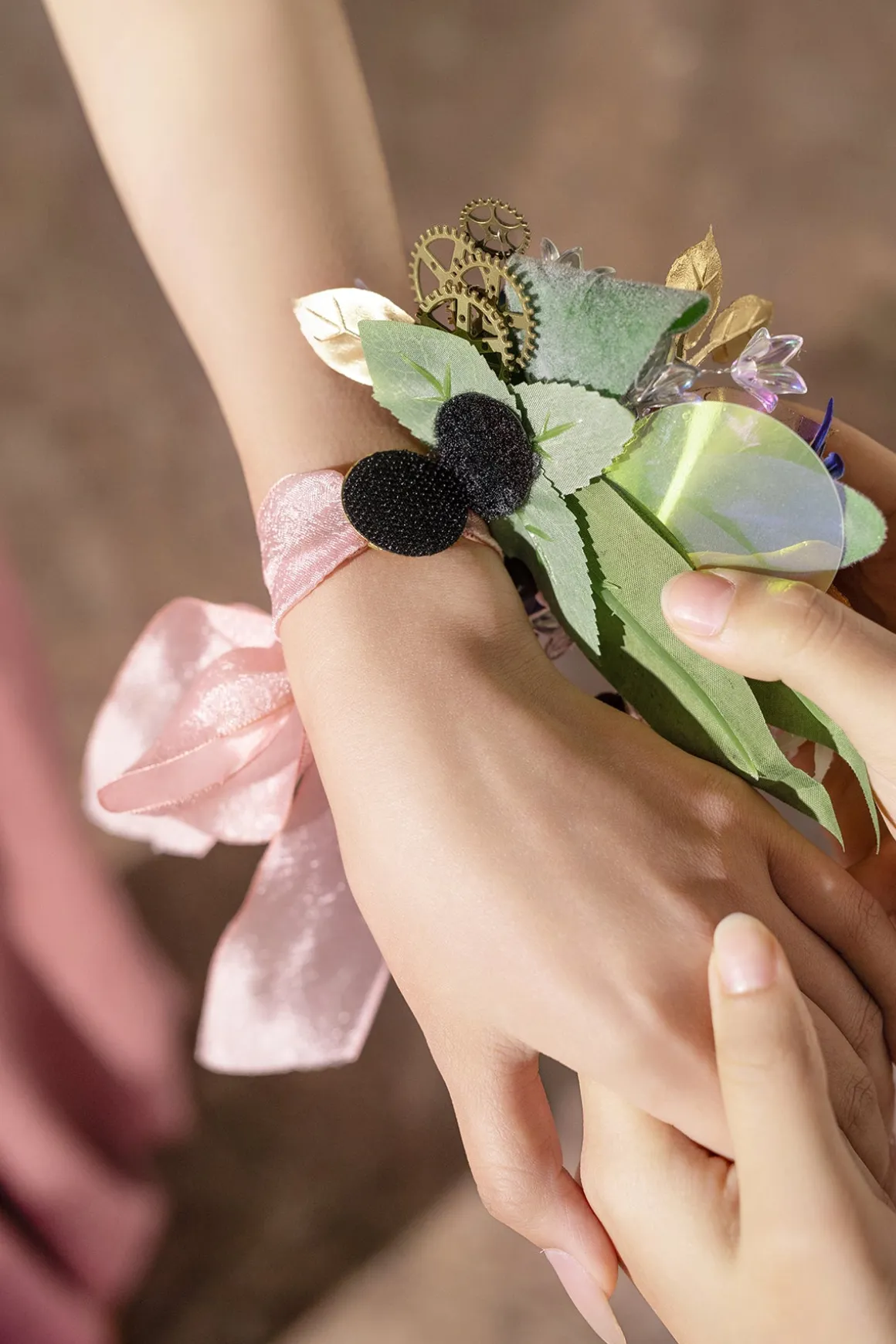 Flash Sale | Wrist Corsages & Shoulder Corsages in Dusty Rose & Navy Blue