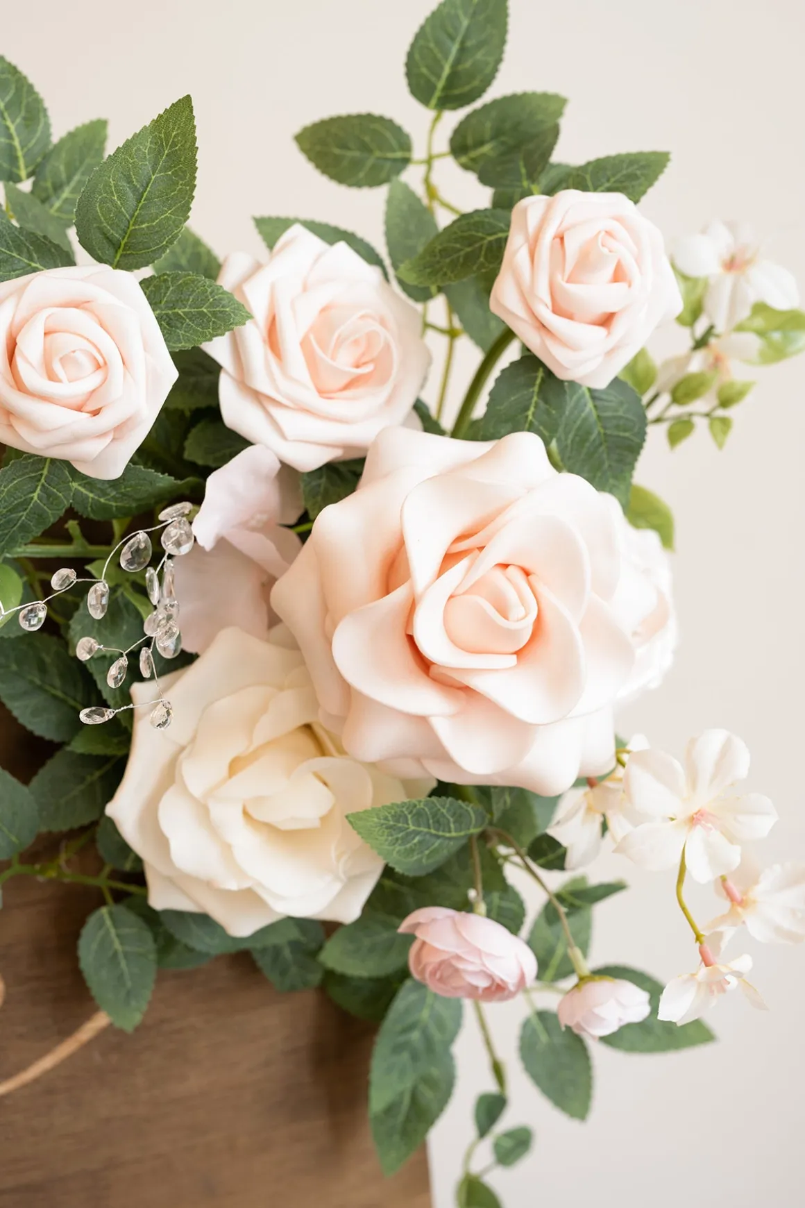 Flexible Combo Set Flower Sign Decor in Blush & Cream