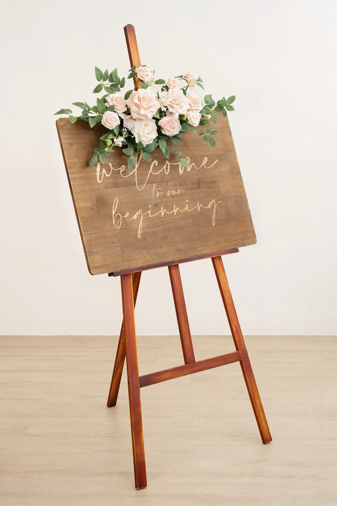 Flexible Combo Set Flower Sign Decor in Blush & Cream
