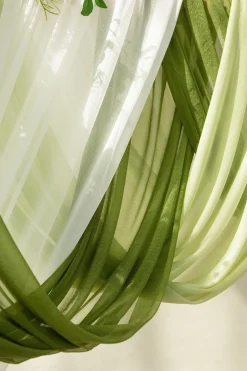 Flower Arch Decor with Drapes in May Lily & Olive | Clearance