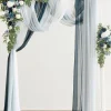 Flower Arch Decor with Drapes in Dusty Blue & Navy (Set of 5) | Clearance