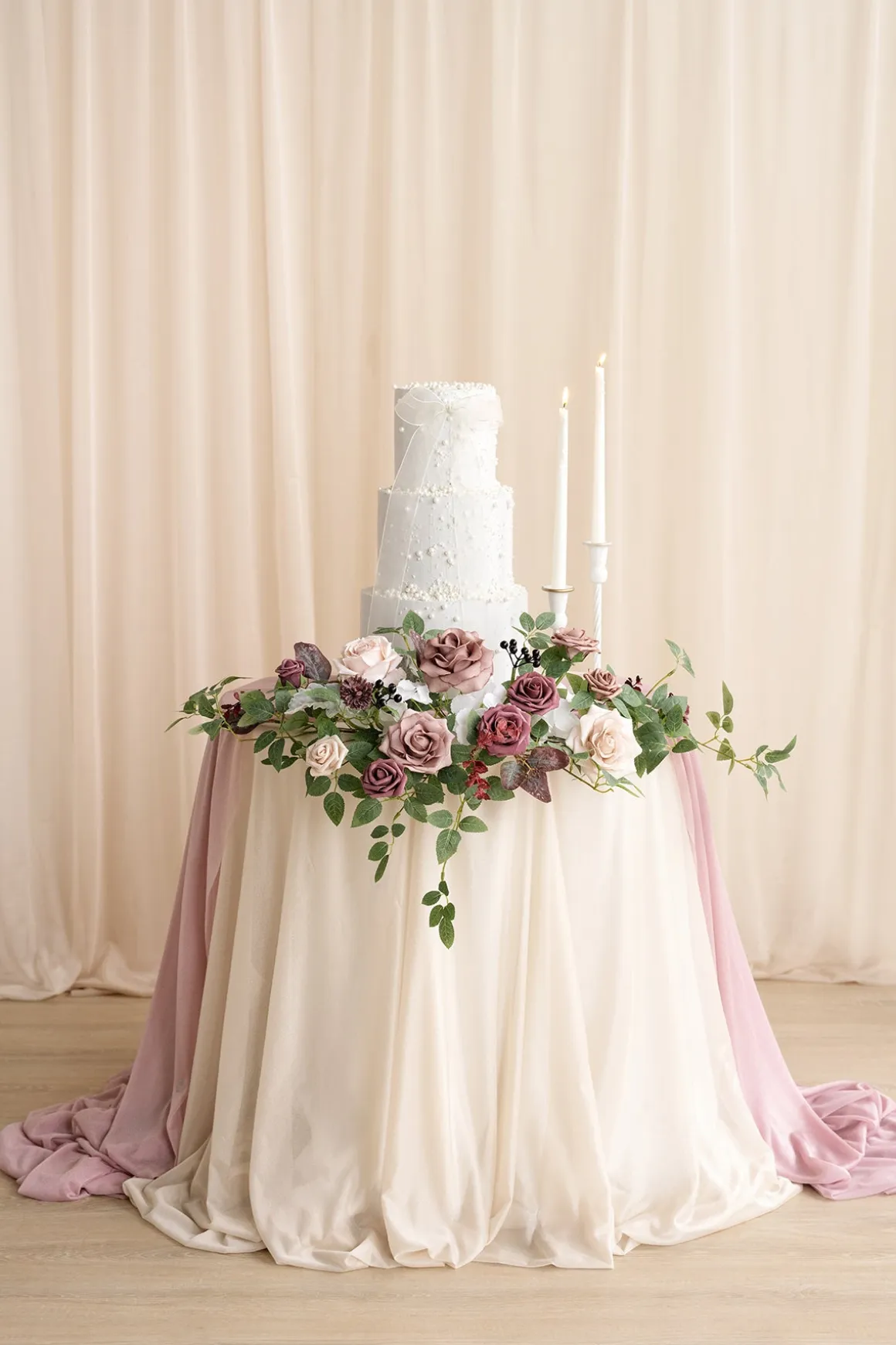 Flower Sign Decor in Dusty Rose & Mauve