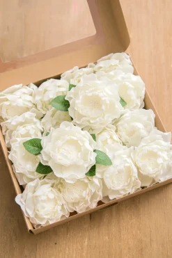 4" Foam Blooming Peony with Stem