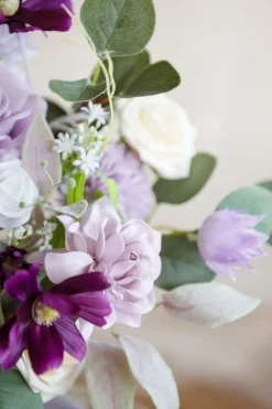 2.7" Foam Gardenia with Stem - Lilac & Purple(25pcs)