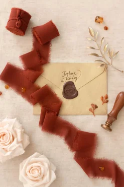 Frayed Edge Chiffon Ribbons 1.5" w x 6 Yards (Set of 3)