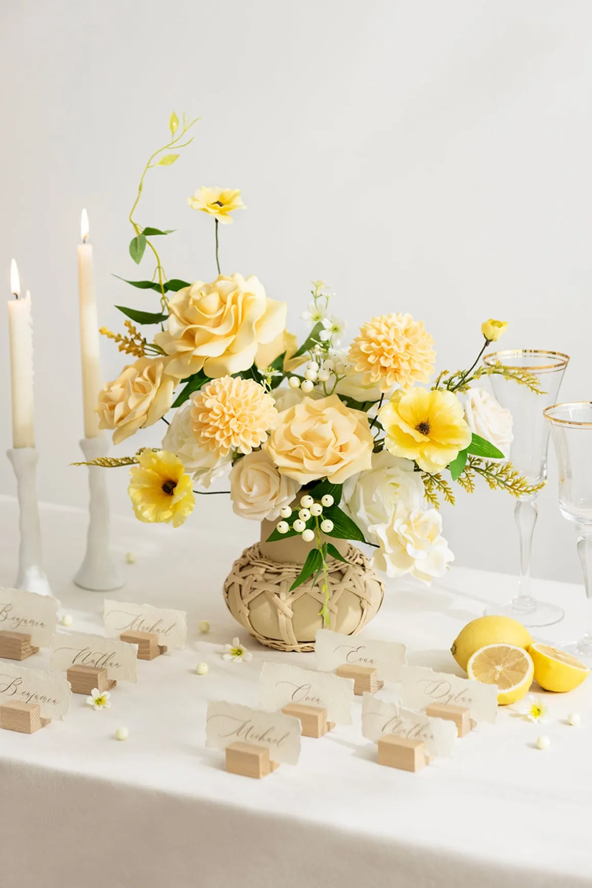 French Yellow Designer Flower Boxes