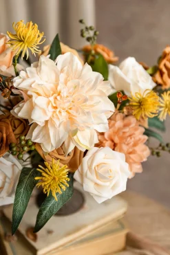 French Yellow Designer Flower Boxes- Isadora Cream | Clearance