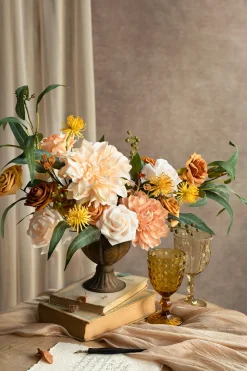 French Yellow Designer Flower Boxes- Isadora Cream | Clearance