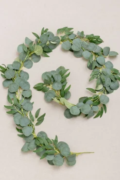 6ft Eucalyptus and Willow Leaf Greenery Garland