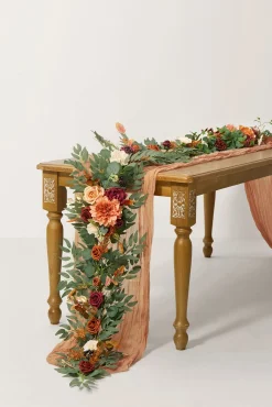 6ft Flower Garland in Amber | Clearance