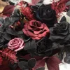 6ft Flower Garland in Moody Burgundy & Black | Clearance