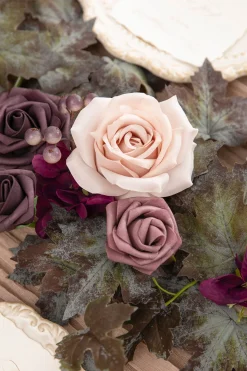 6ft Flower Garland in Plum Velvet Wedding