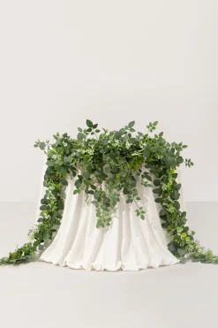 9ft Flower Garland in Sage & Green