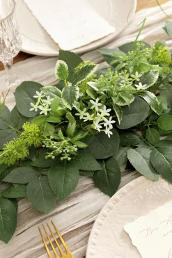 6ft Flower Garland in Sage & Green
