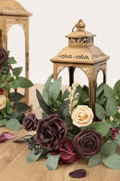 2ft Flower Garlands in Black Baccara