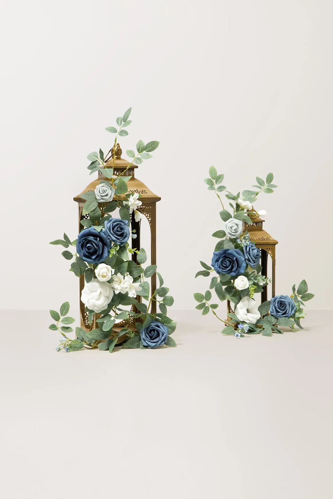 2ft Flower Garlands in Dusty Blue & Navy
