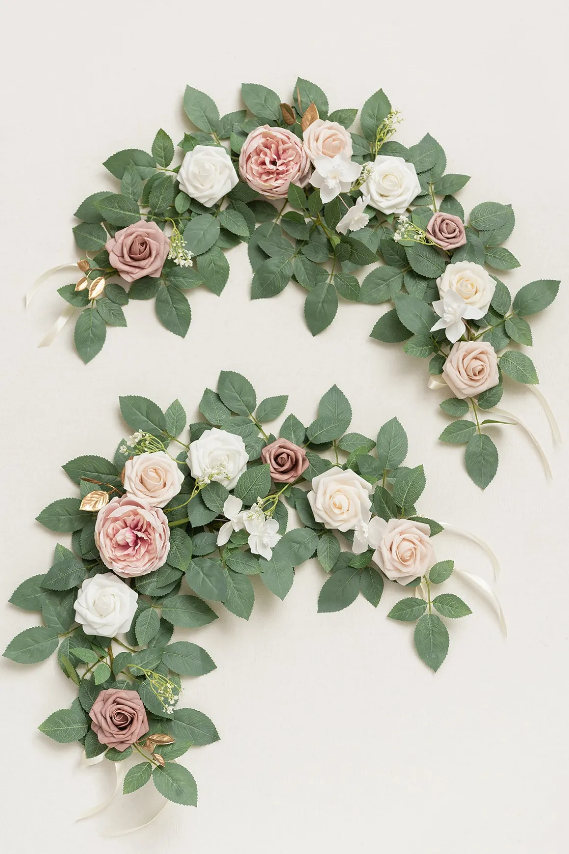 2ft Flower Garlands in Dusty Rose & Cream | Clearance