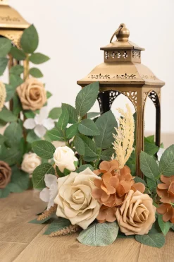 2ft Flower Garlands in Earth Brown & Beige
