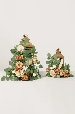 2ft Flower Garlands in Earth Brown & Beige