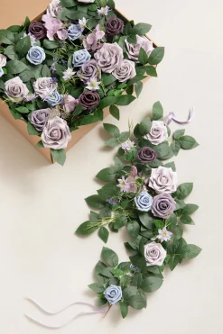 2ft Flower Garlands in Ethereal Purple Dream | Clearance
