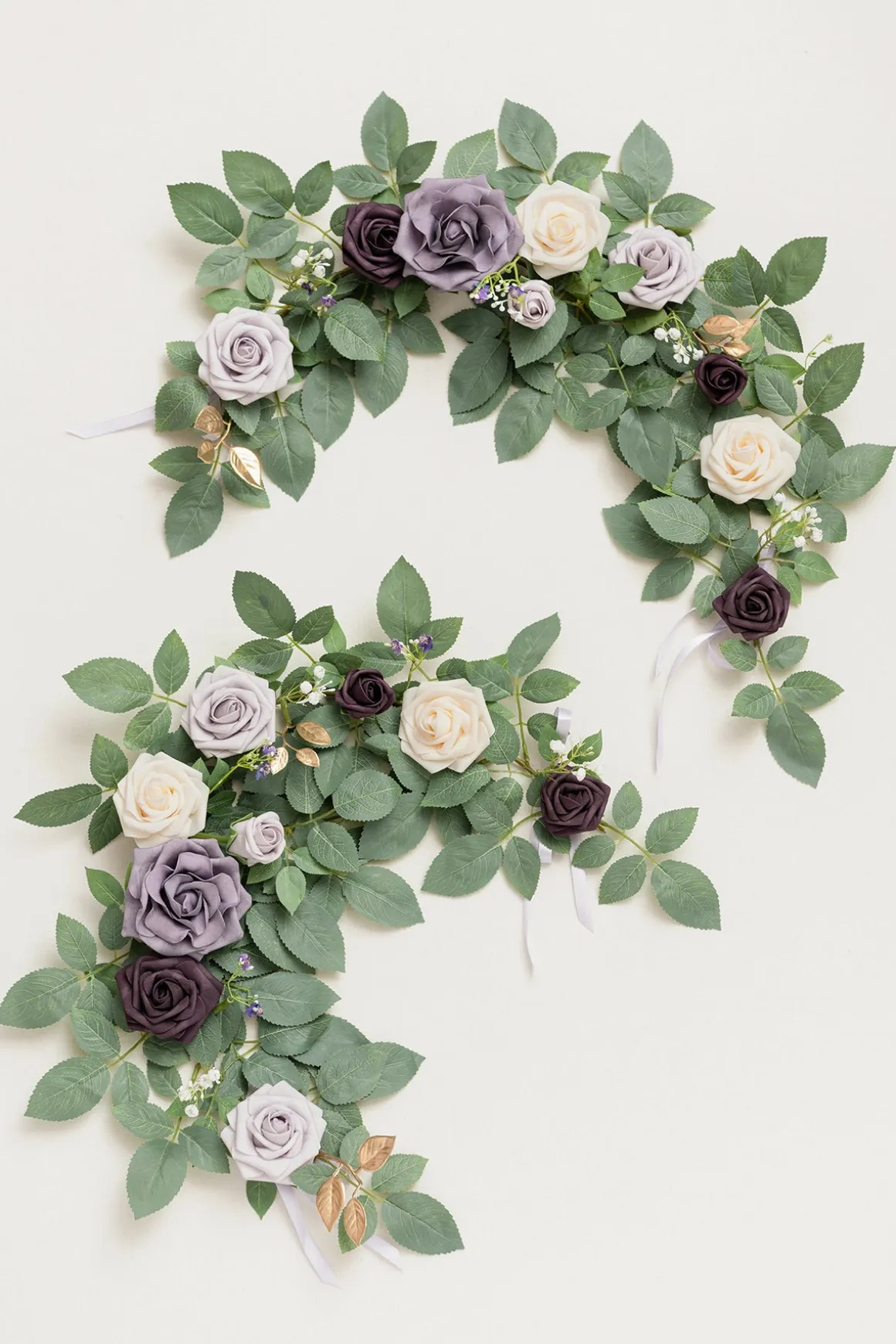 2ft Flower Garlands in Lilac & Gold | Clearance