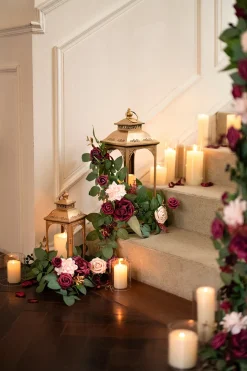 2ft Flower Garlands in Romantic Marsala | Clearance