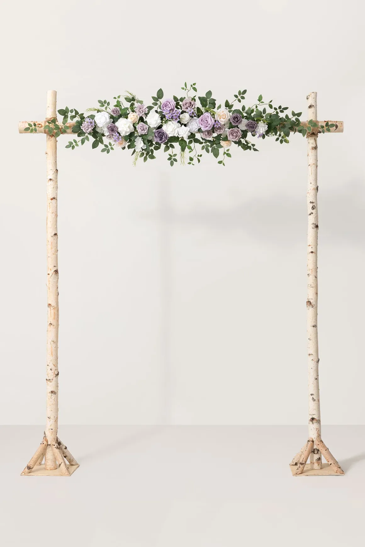 6.5ft Flower Garland with Hanging Vines in Lilac & White | Clearance