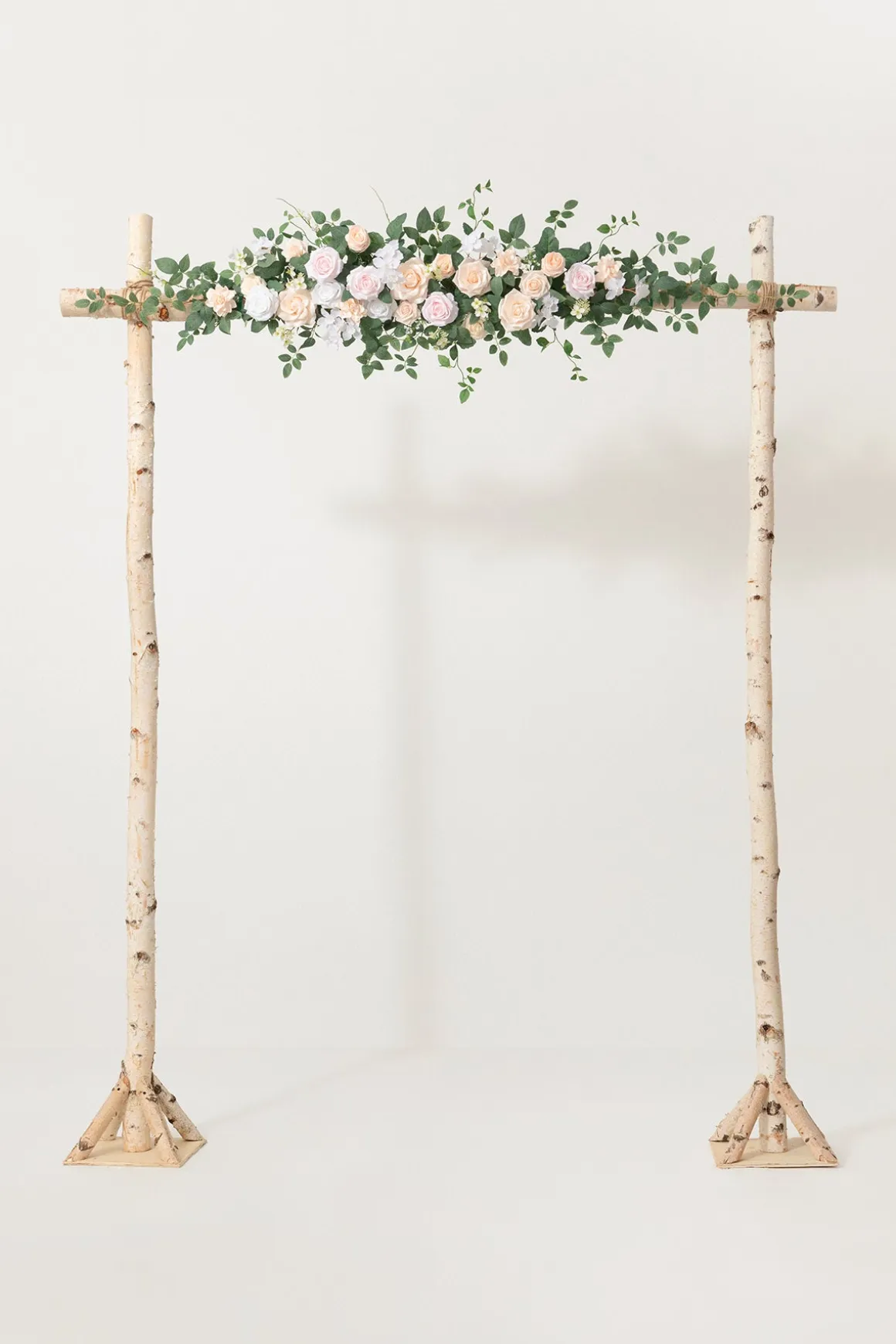 6.5ft Flower Garland with Hanging Vines in Blush & Cream | Clearance