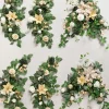9ft Head Table Flower Garland in Gilded White Christmas Wedding