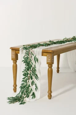 5.9ft Willow Leaf Greenery Garland