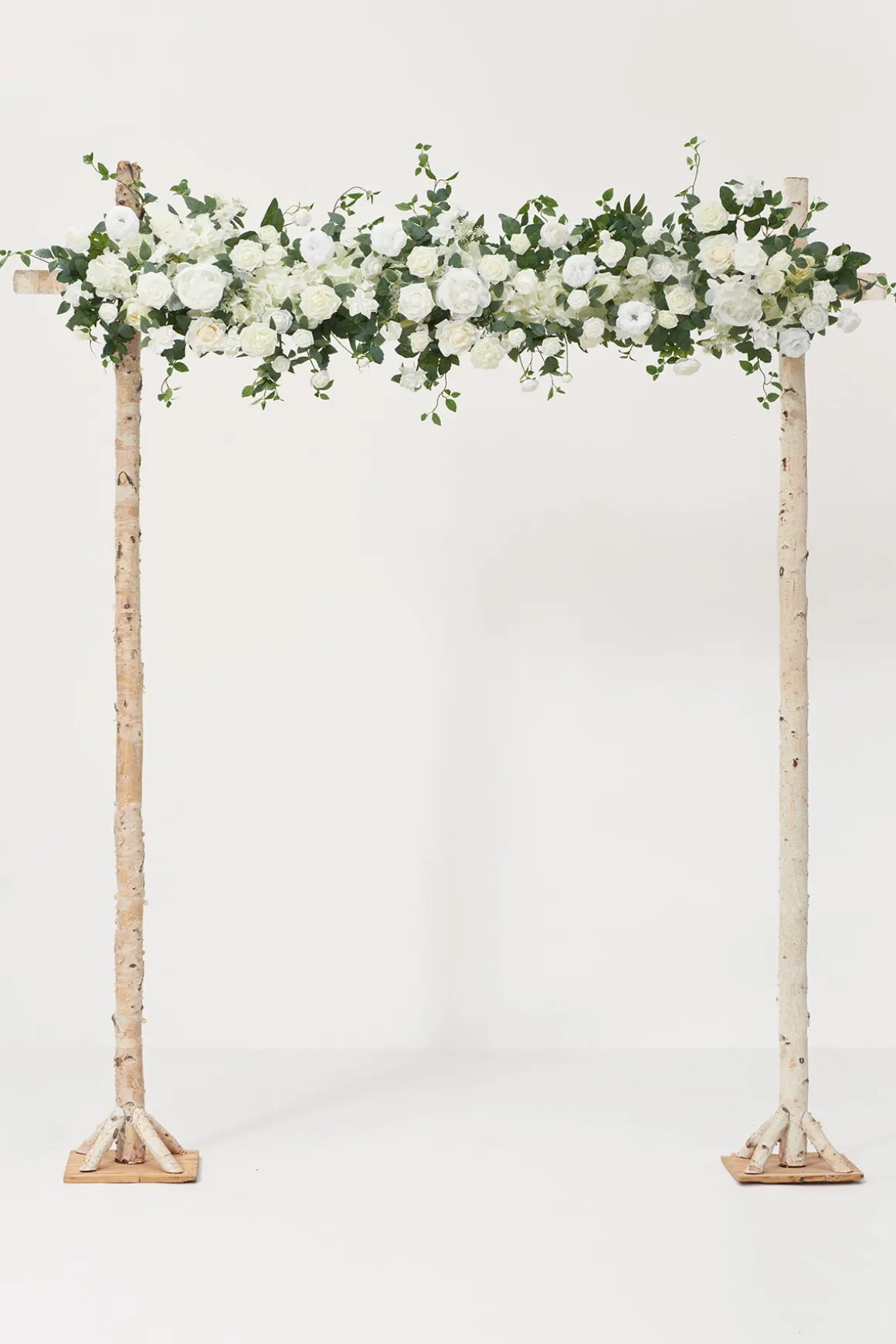 Garland Flower Arch Decor in White & Sage
