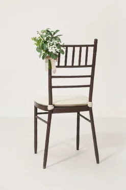 Greenery Wedding Aisle Chair Decorations in White & Sage | Clearance