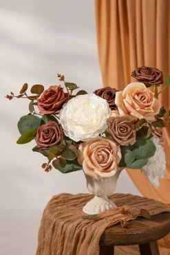 5-in-1 Quintet Floral Boxes - Terracotta