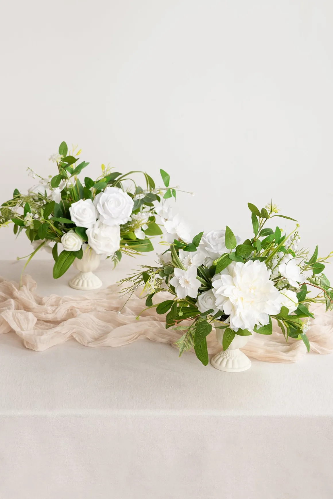 Large Floral Centerpiece Set in May Lily & Olive | Clearance