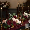 Large Floral Centerpiece Set in Romantic Marsala