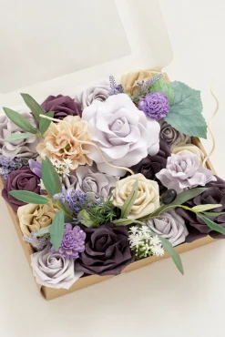 Lilac Purple Designer Flower Boxes