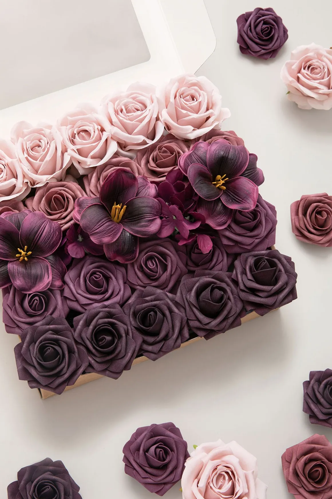 Lilac Purple Designer Flower Boxes