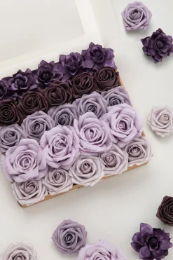 Lilac Purple Designer Flower Boxes
