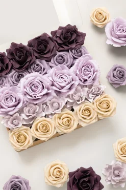 Lilac Purple Designer Flower Boxes
