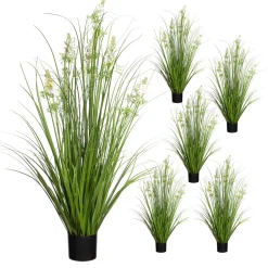 Maiden Grass in White & Green Delphinium (Set of 6) | Clearance