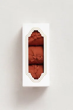Matte Satin Ribbons 1.5" w x 6 Yards in Burnt Orange (Set of 3） | Clearance