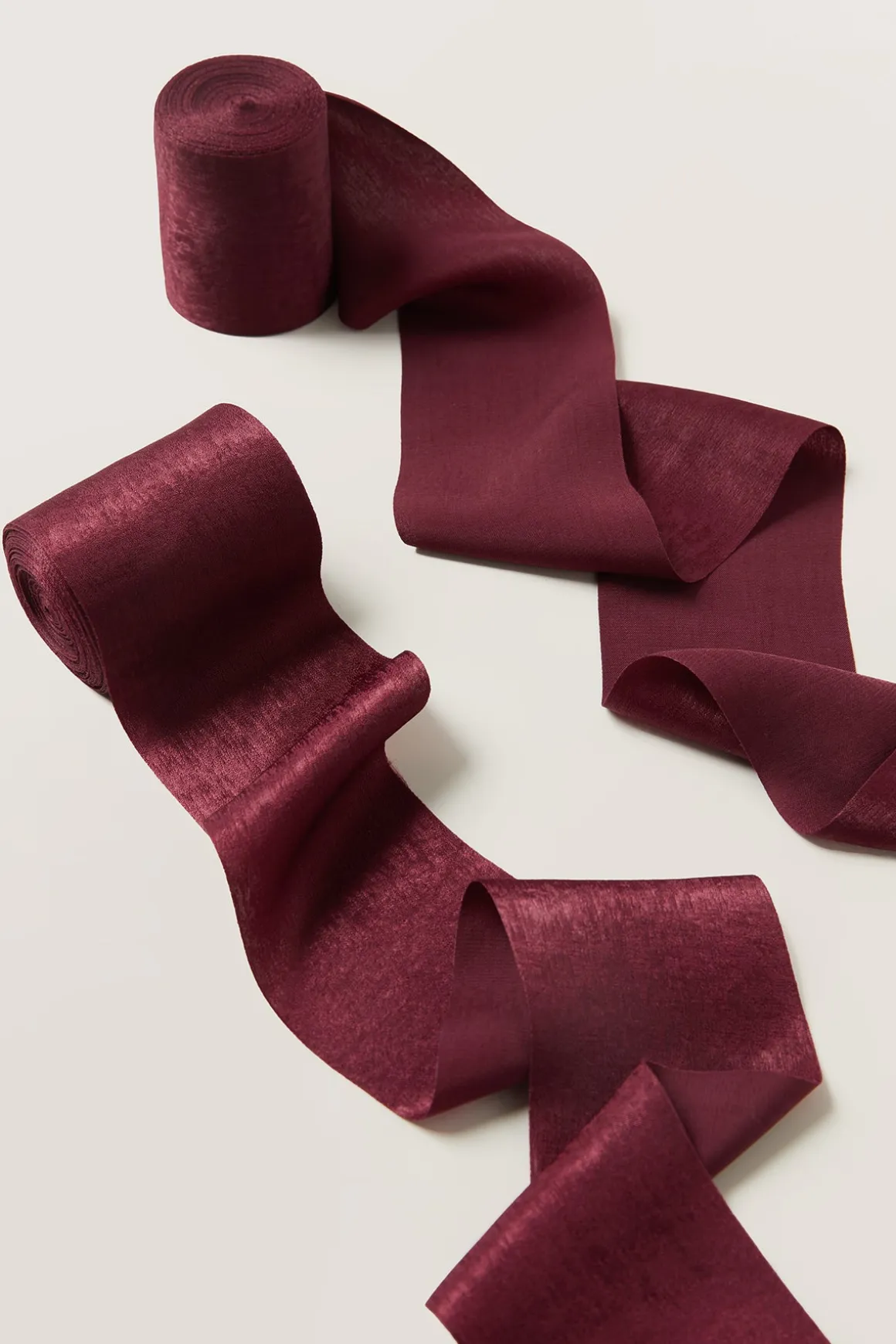 Matte Satin Ribbons 2.4" W × 6.5 Yards (Set of 2)