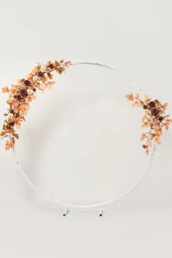 Modular Garlands Arch Decor in Walnut Brown & Sand Beige | Clearance