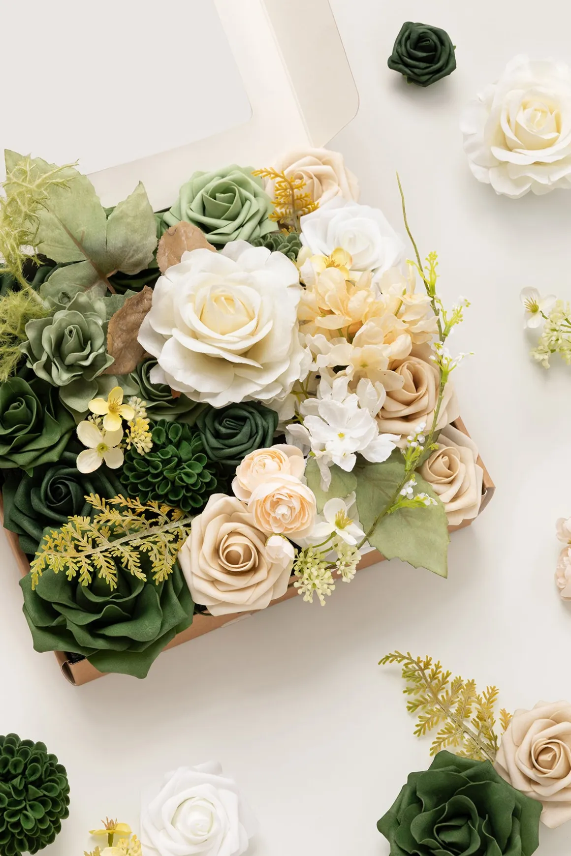 Natural White & Ivory Designer Flower Boxes