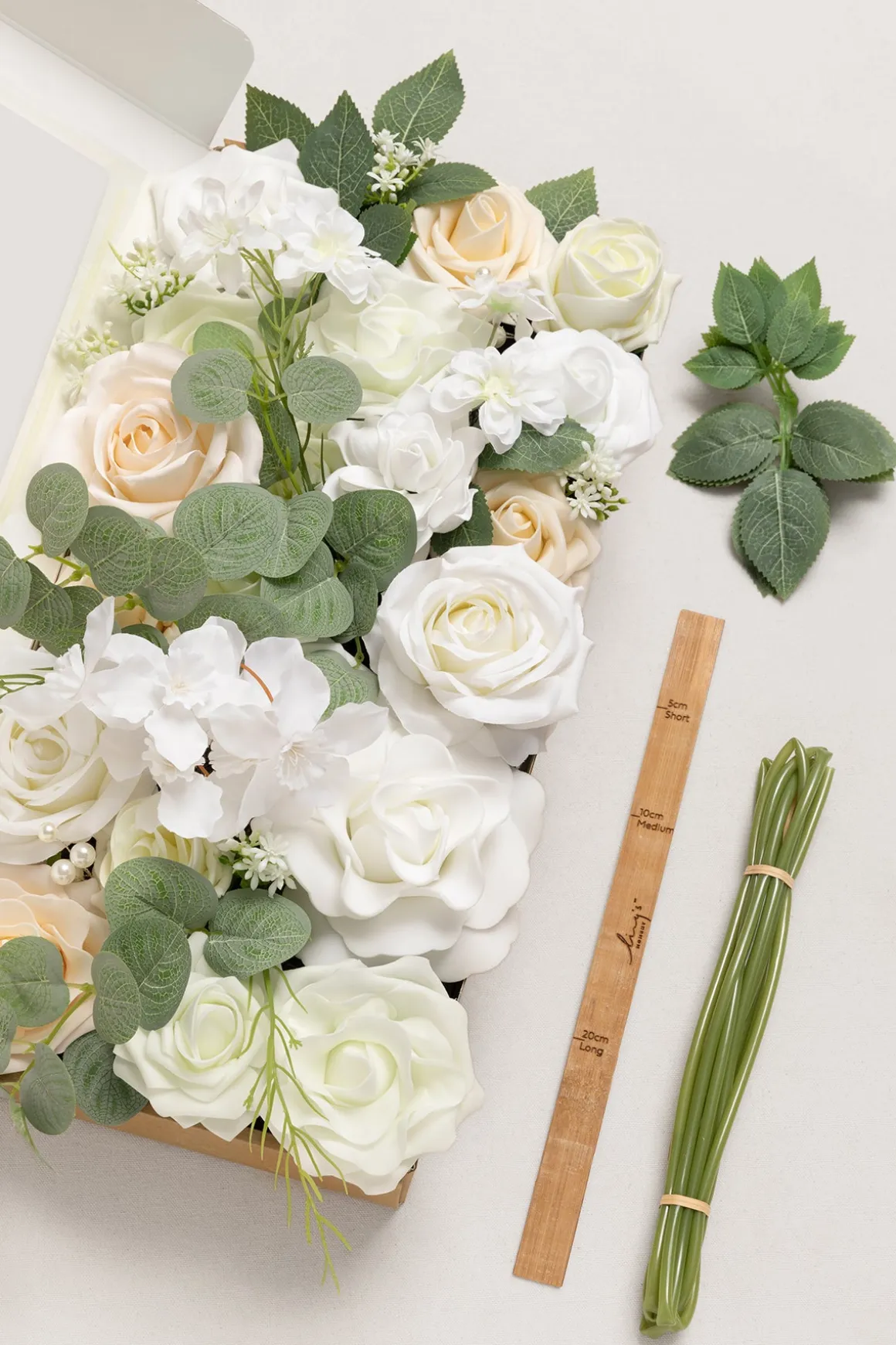 Natural White & Ivory Designer Flower Boxes