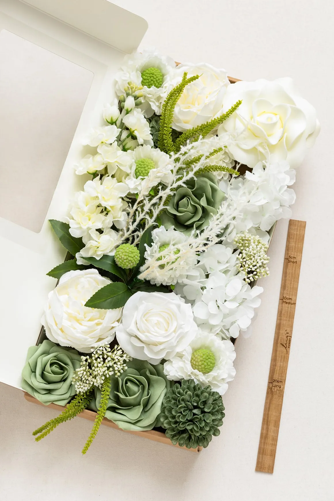 Natural White & Ivory Designer Flower Boxes