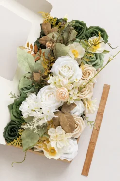 Natural White & Ivory Designer Flower Boxes