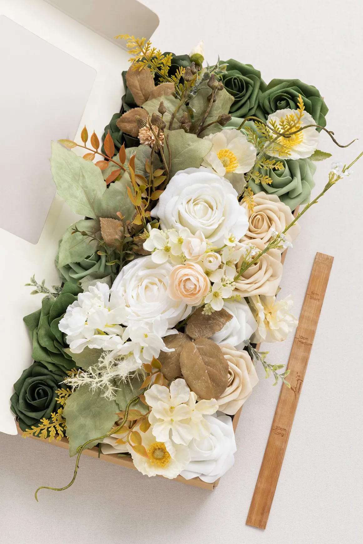 Natural White & Ivory Designer Flower Boxes
